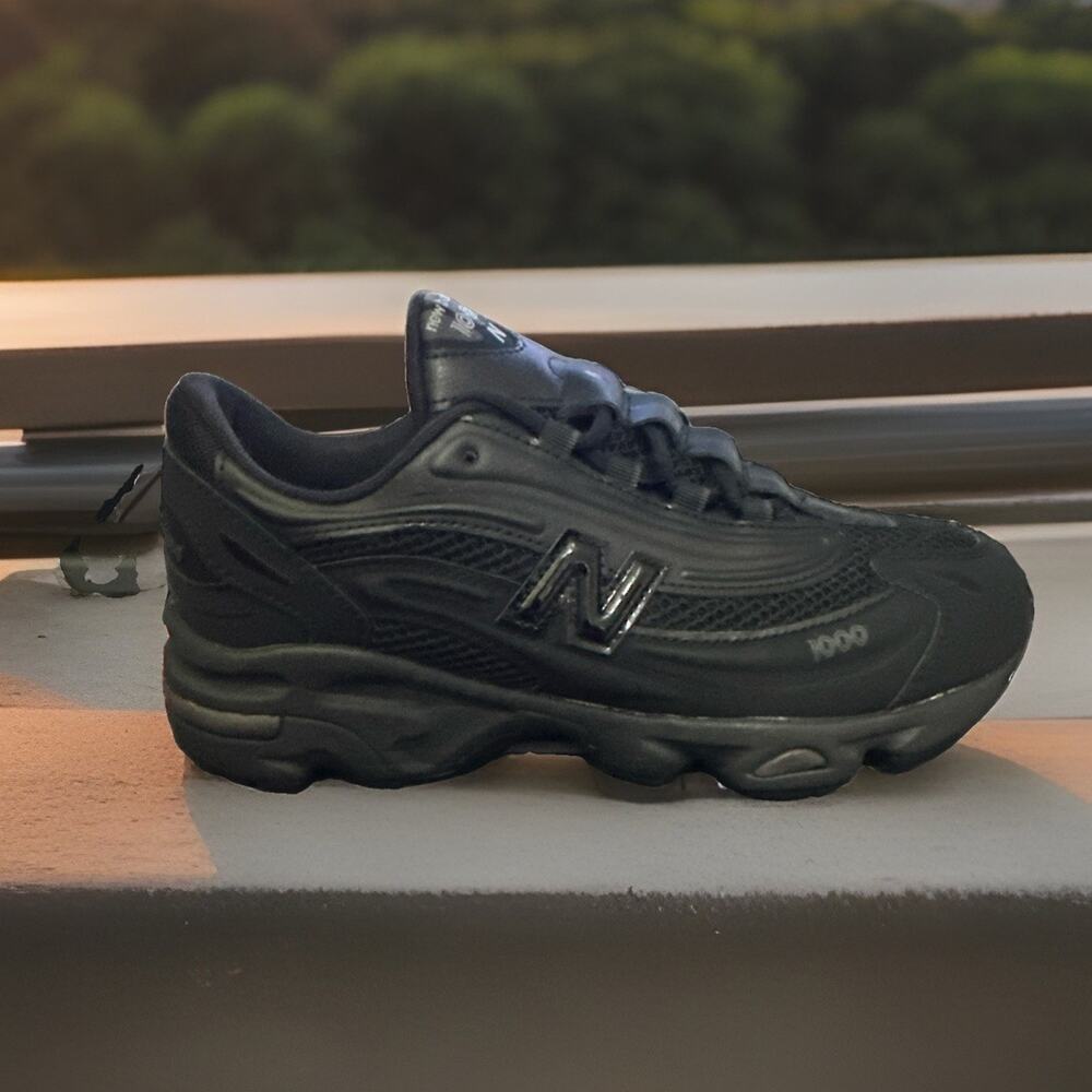 New Women's Size 6.5 New Balance 1000 All Black GC1000BK Kids Size 5